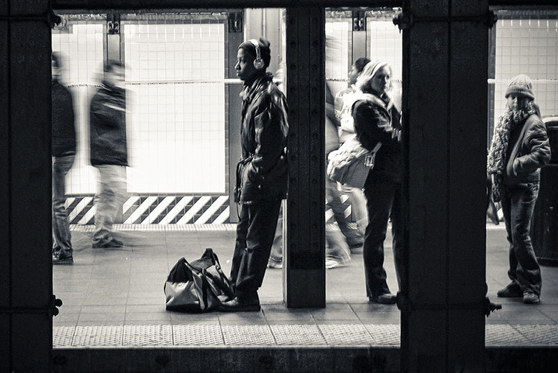 New York. U-Bahnstation.