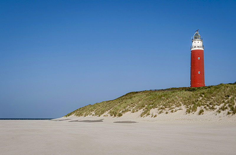 Leuchtturm auf der niederländischen Insel Texel