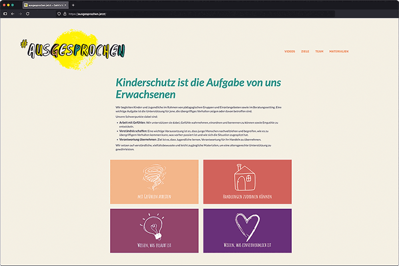 screenshot der website ausgesprochen.jetzt